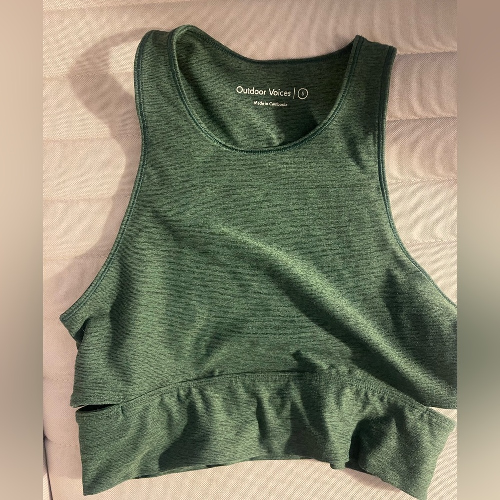 Ourdoor Voices high neck crop top